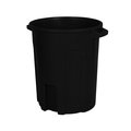 Toter 55 gal Round Trash Can, Black RND55-B0200